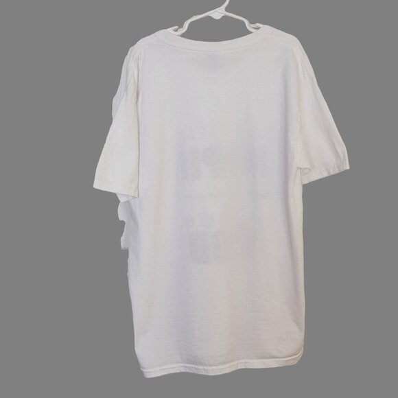 Graphic Tee A Little Hippie A LIttle Hood Short Sleeve Black and White Youth L - Picture 3 of 11